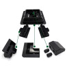1 SET (7pcs) Caravan Yacht Roof Solar Panel Mounting ABS Bracket Atap